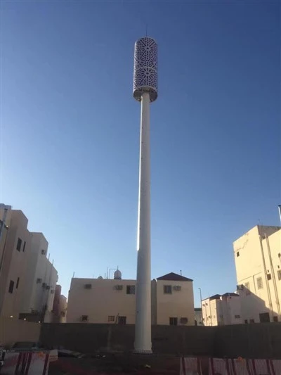 Monopole Telekomunikacja Antena GSM Telefon komórkowy Słup Mobilna wieża